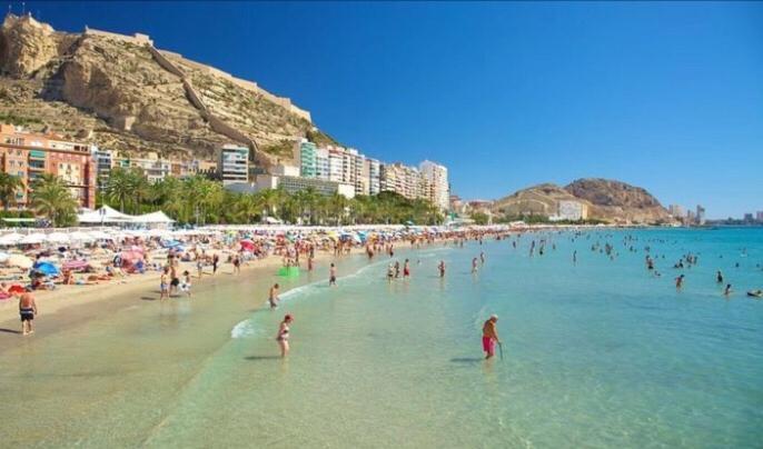 Alicante Centre ,Plage Et Quartier Anime,Wifi ,Climatisation Dış mekan fotoğraf